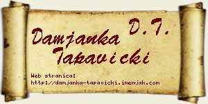 Damjanka Tapavički vizit kartica